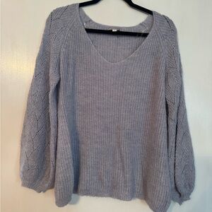 ANDREE BY UNIT Women's V-Neck Sweater - Light Purple